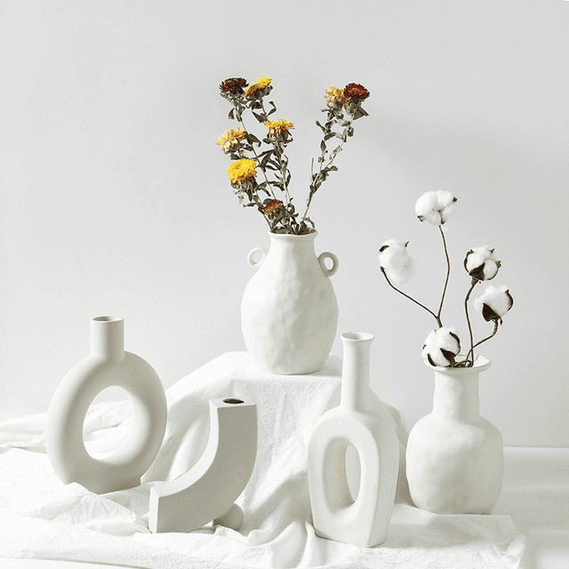 Nordic Sculptural Ceramic Vase