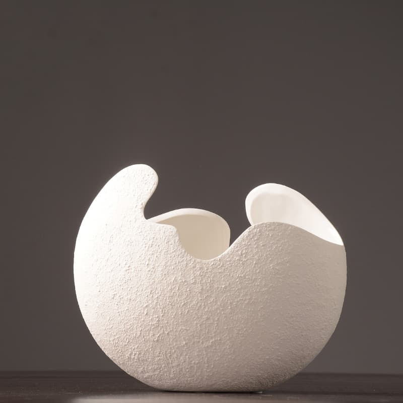 Cracked Shell Ceramic Vase 3