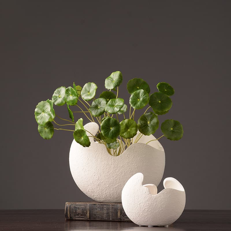 Cracked Shell Ceramic Vase 5